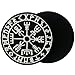 EmbTao Glow in Dark Vegvisir Viking Compass Norse Rune Morale Tactical Embroidered Applique Fastener Hook&Loop Patch