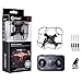 Contixo F2 Mini Pocket Drone 4CH 6 Axis Gyro RC Micro Quadcopter with 3D Flip, Intelligent Fixed Altitude (Black) - Best Gift