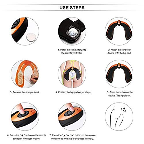 Muscle Hip Trainer, Plump Buttocks Massage Instrument Elastic Firming Hip Joint Buttock Firming Expanding Body Massager, Helps to Lift, Shape and Firm The Butt