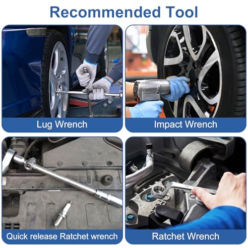 26 Pieces Anti-Theft Screw Nut Extractor Set, Chrome Steel with Hex Adapter, Broken Bolt Extractor for Removing Bolts, Nuts and Screws
