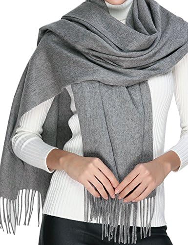 Cashmere Wool Scarf,Large Soft Women Men Scarves Winter Warm Shawl Gift