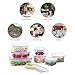 Deik Food Storage Containers, BPA-Free Plastic Food Container Set with Locking Lids-Keep Food Fresh with Airtight Seal, Safe for Dishwasher, Freezer, Microwave, 8-Piece Set, FDA Approved