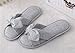 LA PLAGE Women's Soft Cotton Anti-Slip House Slippers Cozy Bowknot Indoor Shoes(FBA)