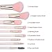 Mooxury Professional Synthetic Kabuki Makeup Brush Set with Case - Powder,Eyeshadow,Eyebrow,Lip,Eye Lash,Contour & Foundation Make Up Brushes - 9 Pcs
