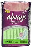 Always Ultra Thin Long Super Deodorizing Pads Without Wings 36 Count