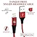 LAX iPhone Charger Lightning Cable - MFi Certified Durable Braided Apple Lightning USB Cord for iPhone 11/11 Pro Max/XS Max/X/iPad, iPod & More