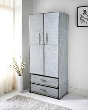 New Gorgeous Spaceways 2 Door Canvas Wardrobe Style And Storage To