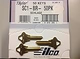 Ilco Schlage SC1 Key Blanks - Box of 50, Brass