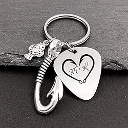 Kooer Fishing Lure Hook Key Chain Personalized