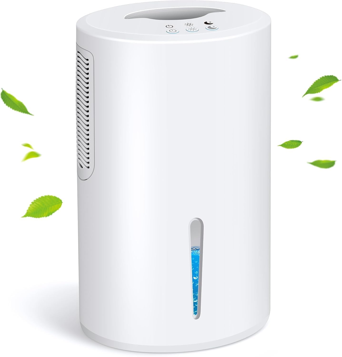 Photo 1 of Dehumidifier, Dehumidifier for Home, 68 OZ Water Tank, Small Dehumidifiers for Bedroom (1000sq.ft) with 7 LED Lights, Ultra Quiet & Auto Shut off, Bathroom, Basement, Closet, Garage, RV. (White)