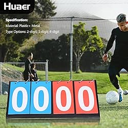 Sports Scoreboard, 2/3/4 Digit Portable Flip