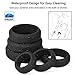 Cob Penis Ring with 6 Different Sizes, Silicone Cock Rings Adult Sex Toys for Men & Couple