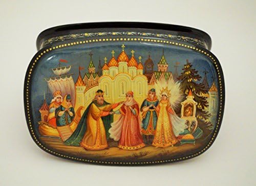 Russian Lacquer Fedoskino Box "Tzar Saltan"