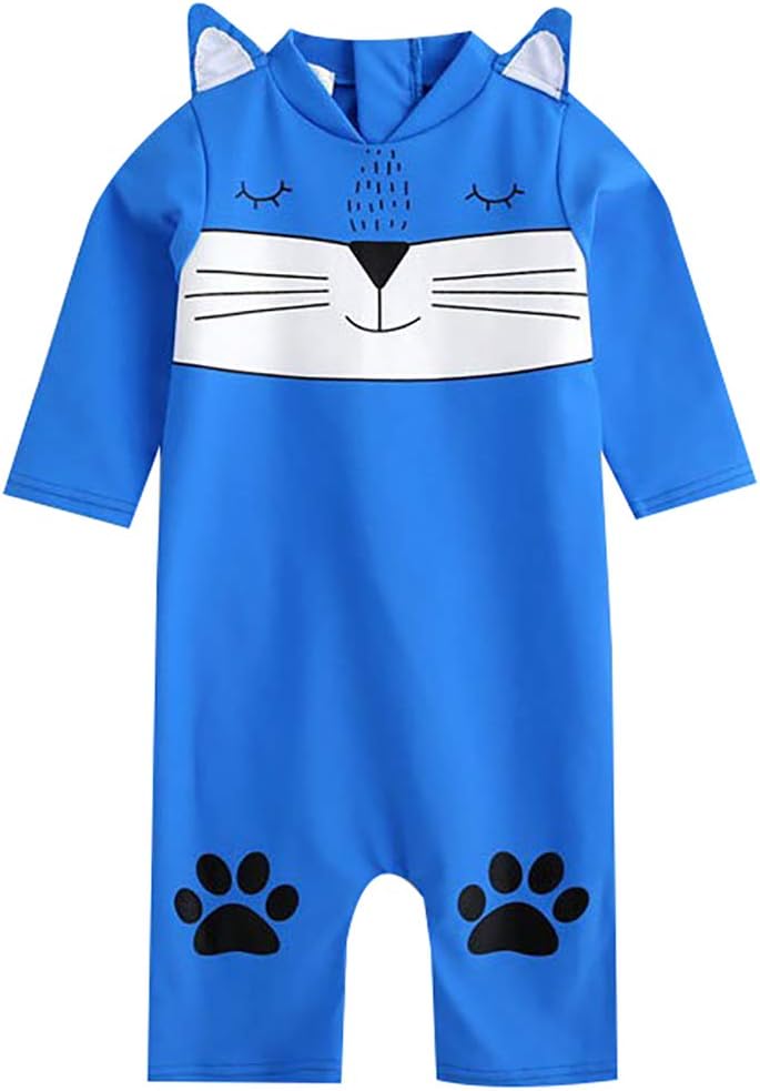 Baby boy One Piece Swimsuit Cute Crocodile Sun Protection Baby Beach Swimwear with Cap