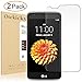 [2Pack]LG K7 / LG Tribute 5 Screen Protector Otckicks Tempered Glass 3D Curved Screen Protector, Anti-Fingerprint HD Screen Protector