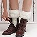 Fur Leg Warmers Women,Fuzzy Furry Fluffy White Leg Warmers,Christmas Faux Fur Boot Cuffs Toppers for Women