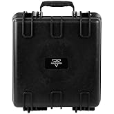 Monoprice Weatherproof/Shockproof Hard Case - IP67 Level dust and Water Protection up to 1 Meter Depth with Customizable Foam, 19" x 16" x 6", Black