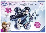 Ravensburger Disney Frozen Elsa's Snowflake Shaped Puzzle with Glitter (73-Piece)