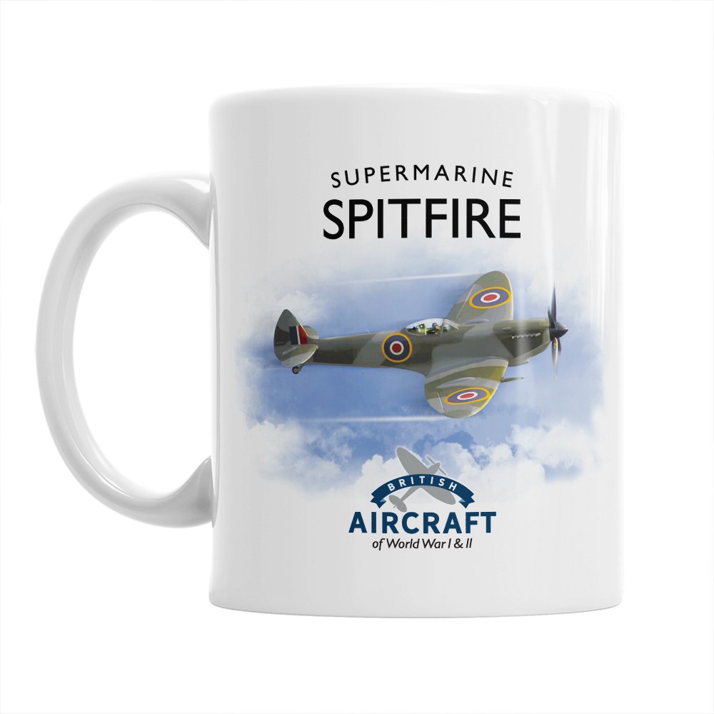 Mainly Mugs Spitfire Flying Legend Supermarine Mug WWII Aircraft Gift Keepsake for Men and Women 11oz