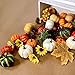 68 Pcs Assorted Mini Artificial Pumpkins with Maple Leaves Pinecones Acorns Sunflowers Berries Fall Decorating Kit for Fall Wedding Thanksgiving Halloween Table Centerpiece Wreaths Vase Bowl Fillers