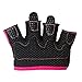 Contraband Pink Label 5537 Womens Micro Weight Lifting Gloves w/Grip-Lock Silicone Padding (Pair) - Minimalist Half Gloves - Apple Watch Friendly (Pink, Medium)