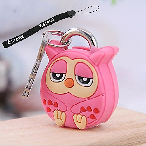 EstoneÂ® Creative Cartoon Doll Animal Silicone Metal Luggage Lock Padlock Key Security (Owl)