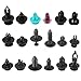 299PCS Car Retainer Clips Bump Clips Trim Clips with 18 Most Popular Sizes Auto Push Pin Rivets for Benz, BMW, Toyota, Honda, Subaru, Nissan