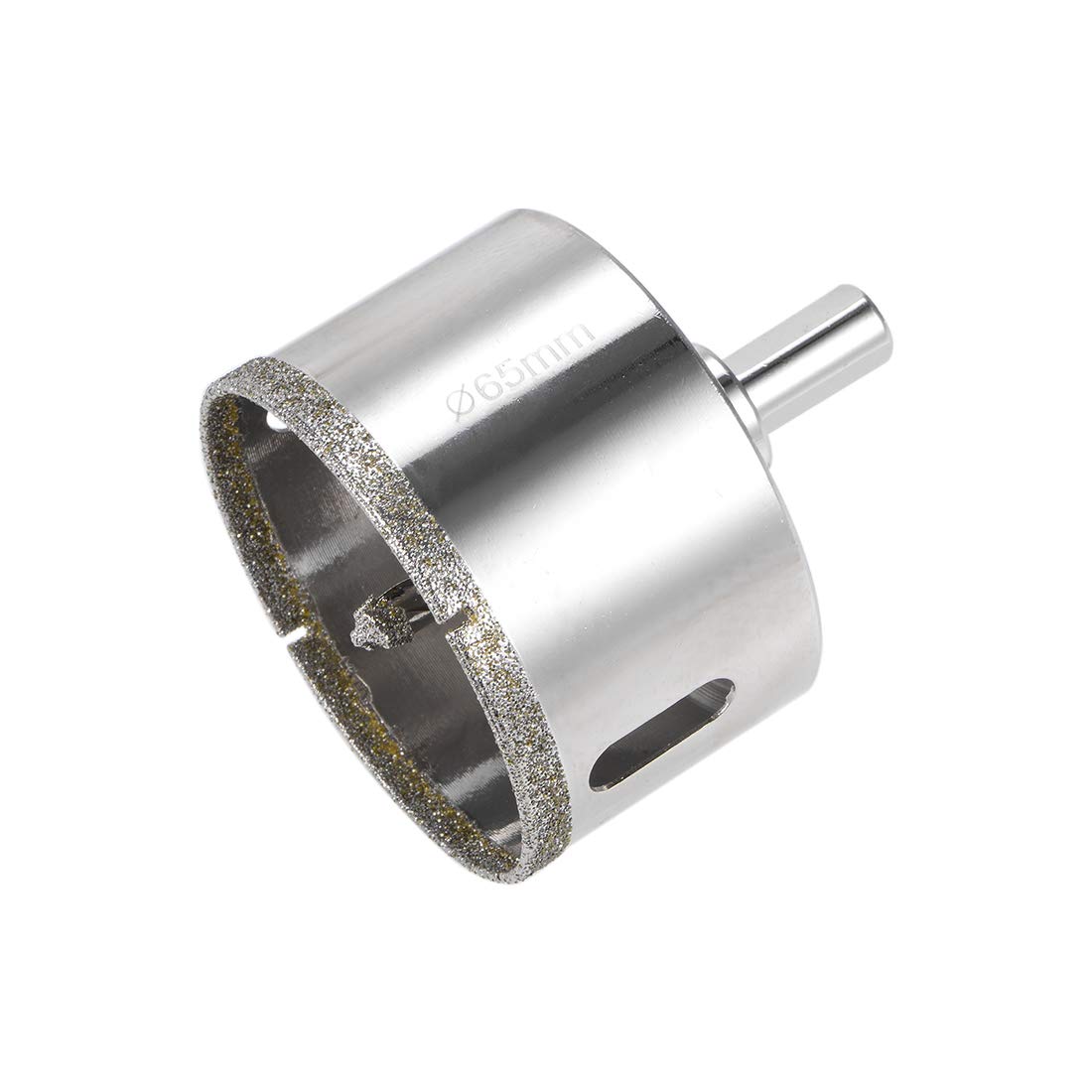 sourcing map Diamond Drill Bit 65mm Glass Hole Saw Core Drill Bit with Spotting Drill Bit for Ceramics Porcelain Tile Bottles Pots Brick