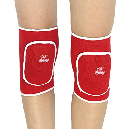 image for BXT Kids Children Boys Girls Stretchy Cotton Knee Pads Sports Padded K