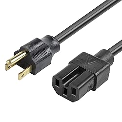 RiteAV - Heavy Duty AC Power Cord 15A/125V 14 AWG