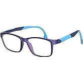 BiBiBear BlueLight Blocking Glasses Bendable Lens Legs for Kids Girls Boys Not Easy to Drop Reduces Eyestrain Lenses