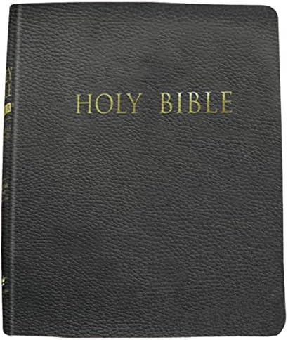 KJVER Thinline Bible/Large Print-Black Genuine Leather