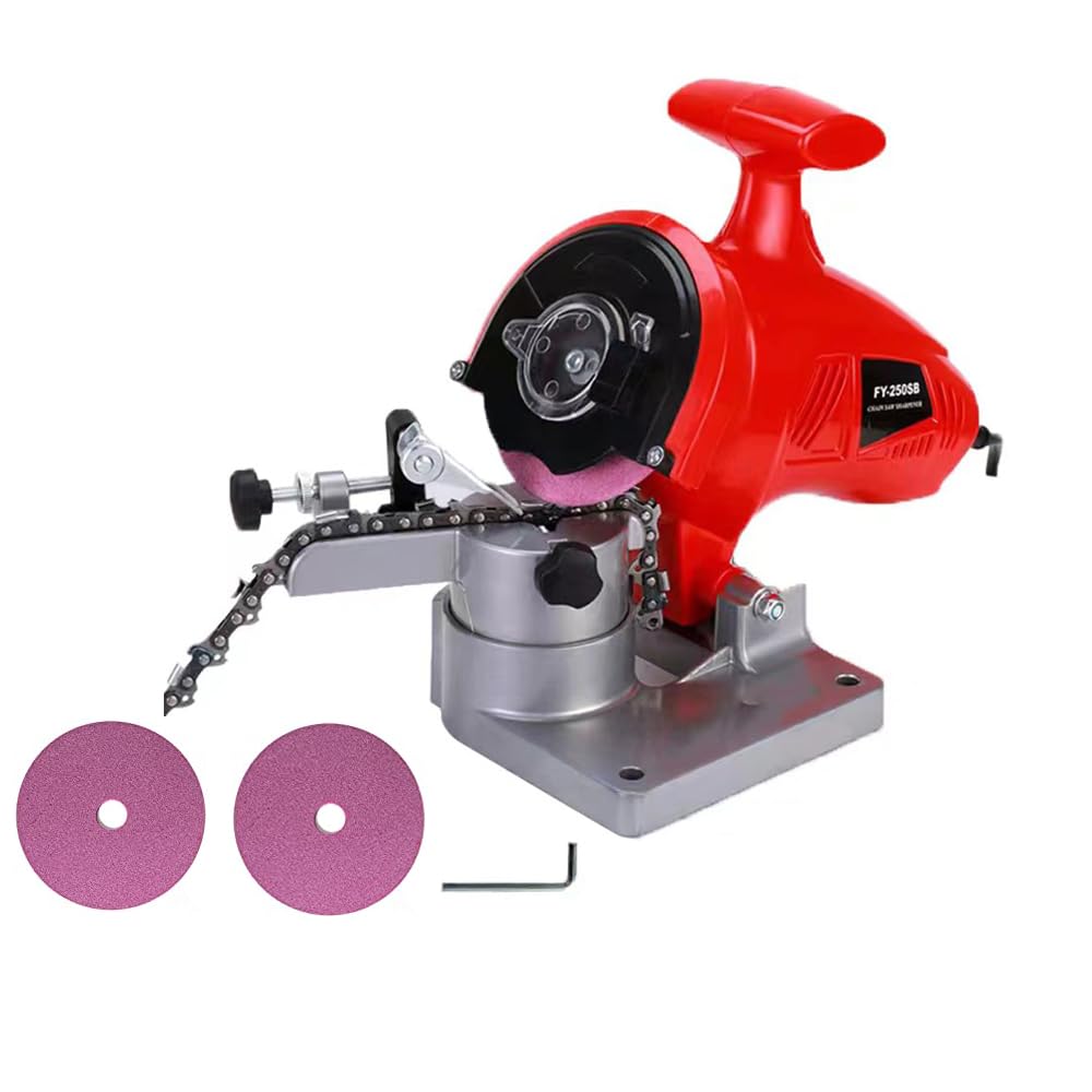 Hanaluae 250W Electric Chainsaw Sharpener Portable Bench Grinder
