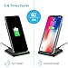 COULAX Wireless Charger Fast Qi Wireless Charging Pad for Sumsang Galaxy Note 8/S8/S8 Plus/S7/S6 Edge, Standard Charging for iPhone X/8/8 Plus(No AC Adapter) (Black)