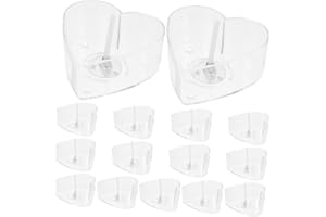 PLAFOPE 30pcs Candle Wicks with Plastic Reusable Holders and Aluminum Shell Bases 4-hour 2.6cm Tea Light