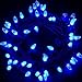 MAXINDA [UL Certified] Outdoor LED String Lights,17 feet 50 LEDs Mood Lighting Strands,Diamond Strawberry C3 Bulbs,Blue Christmas Lights,for Patio Garden Holiday Wedding Decor (C3, Blue)