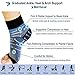 RiptGear Plantar Fasciitis Socks for Women and Men - Ankle Brace with Arch Support - Ankle Compression Sleeve to Reduce Swelling for Foot Pain Relief - (Large) (Black)