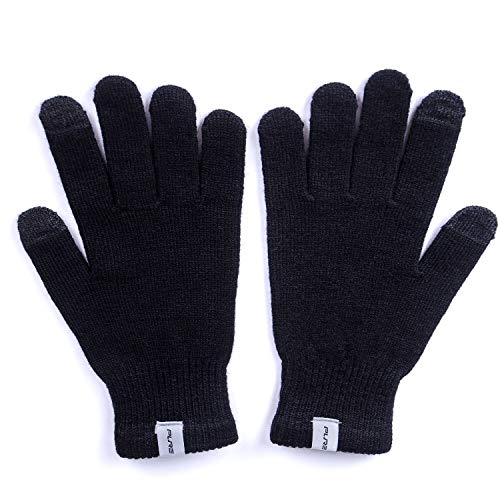 Wool Ski Glove Liner with Touch Screen Technology Premium Merino Wool