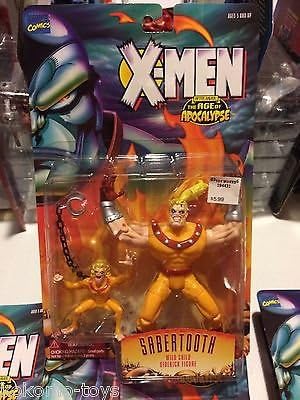 ToyBiz Marvel Action Figure MOC - 1995 X-Men Age of Apocalypse SABERTOOTH