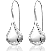 925 Sterling Silver Ear Needle With Teardrop & Waterdrop Earrings For Women