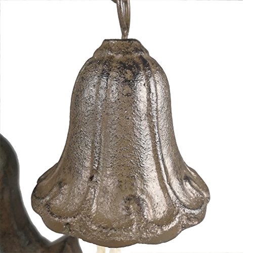 DreamsEden Cat Pet Desk Call Bell, Rustic Cast Iron Art Figurine Dinner Bell for Office Home Decoration (Cat) - Thumbnail 5