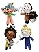 Horror Slasher Set of 4 x Voodoo String Doll Keychain Keyring Ornament Charms