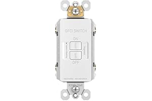 PASS & SEYMOUR Legrand Radiant 2087WCCD4 20 Amp GFCI Self Test Deadfront Decorator Duplex Outlet, White (1 Count)