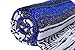 El Paso Designs Mexican Yoga Blanket – Colorful Falsa Serape Throw for Yoga, Beach, Picnic, Saddle, or Home Décor – Soft Woven Boho Blanket (Blue)