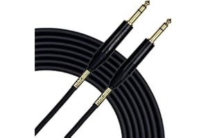 Mogami GOLD TRS-TRS-50 Balanced Audio Patch Cable, 1/4" TRS Male Plugs, Gold Contacts, Straight Connectors, 50 Foot