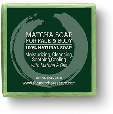 Matcha Soap 100g , All Natural Soap for Face & Body, THE MATCHA RESERVE