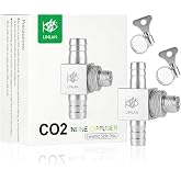 LINLAN Aquarium Inline CO2 Diffuser &ndash; Side Disc with Built-in Check Valve, Essential for High Flow Systems, Fits 1/2"(12mm) ID Filter Hose