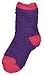 Trimfit Little Girls Microfiber Fuzzy Printed Cozy Socks Anti-Skid 4-pack, Multi, S/7-9 sock/9-3 shoe size