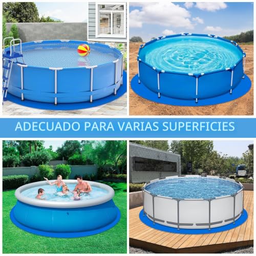 12ft Round Pool Protection Mat for Flat Pools Above Ground Swimming Pools Protection