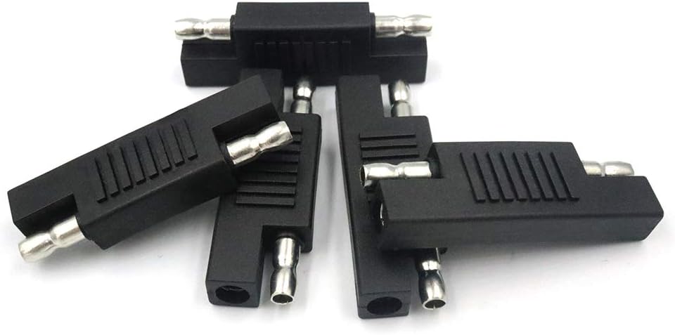 iMESTOU SAE to SAE Polarity Reverse Adapter Connectors SAE Quick Disconnect Extension Cable Plugs for Solar Panel Battery Power Charger - Image 4